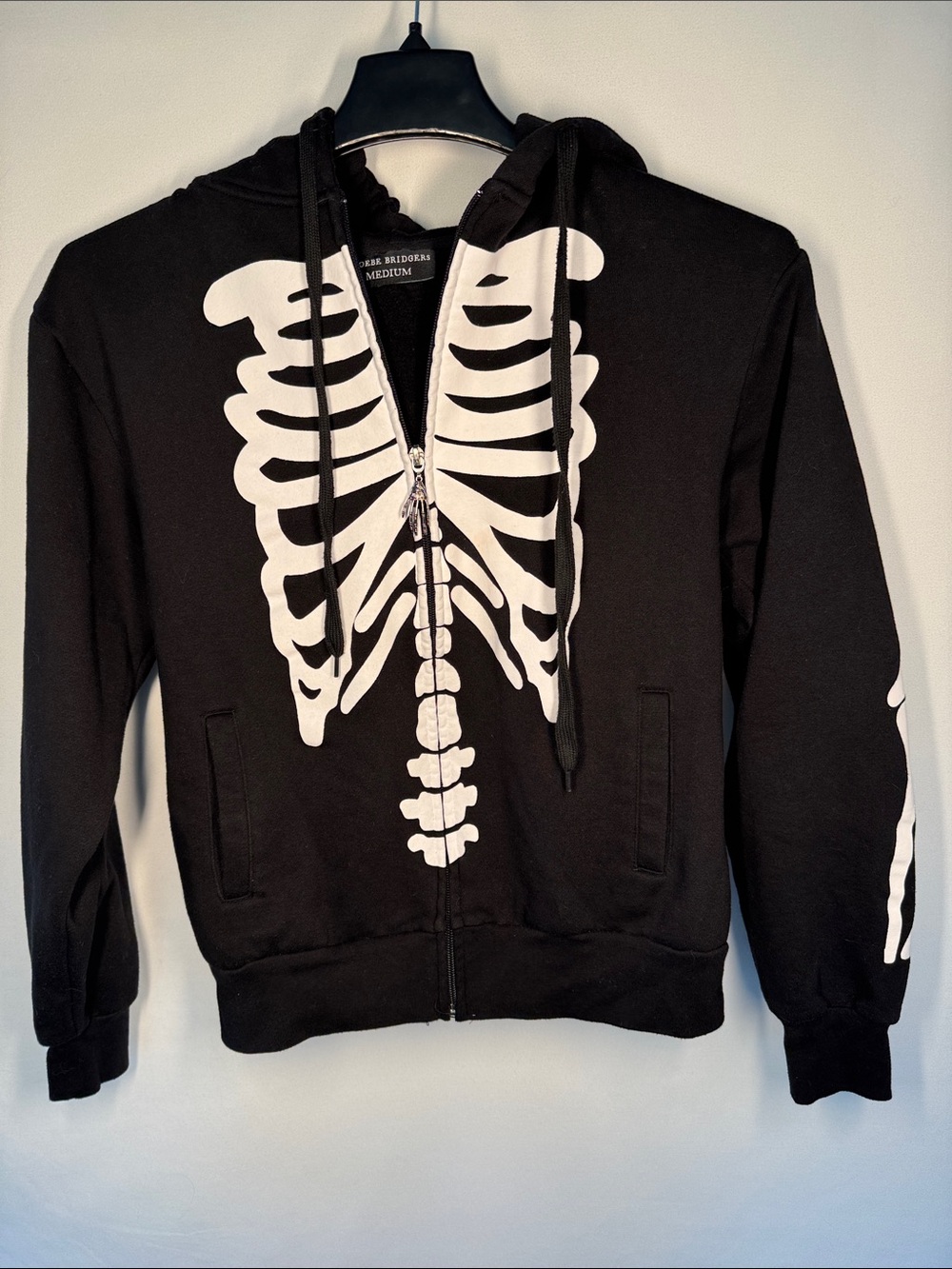 Official Phoebe Bridgers "Punisher" Tour Skeleton Zip-Up Hoodie  - Size M